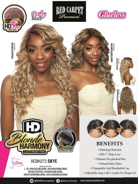 Mane Concept HD Blonde Harmony Lace Front Wig - SKYE (RCBH273)