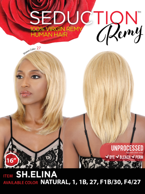 Seduction 100% Virgin Remy Human Hair Wig - SH.ELINA