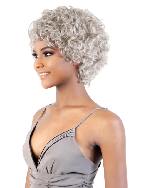 Motown Tress Human Hair Silver Gray Hair Collection Wig - SH.SOFT