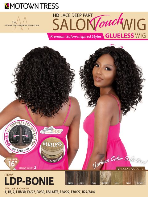 Motown Tress Salon Touch Glueless HD Lace Deep Part Lace Wig - LDP-BONIE