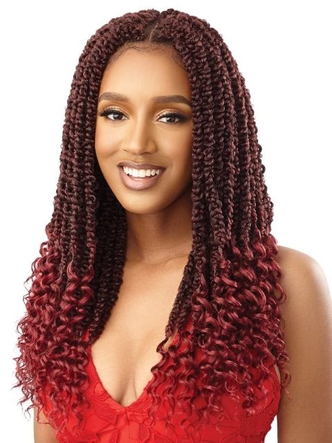 [MULTI PACK DEAL]  Outre X-Pression Twisted Up 2X BUTTERFLY JUNGLE ROSE BRAID 18" 10packs