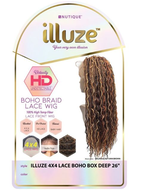 Nutique Illuze HD Undetectable 4x4 Lace Wig - BOHO BOX DEEP 26"