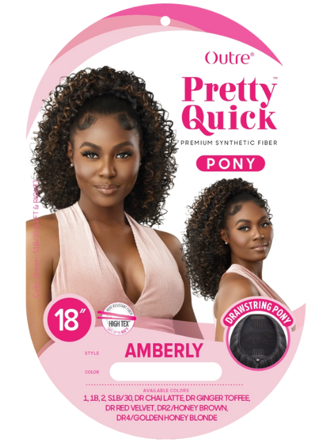 Outre Pretty Quick Synthetic Bang x Pony - AMBERLY