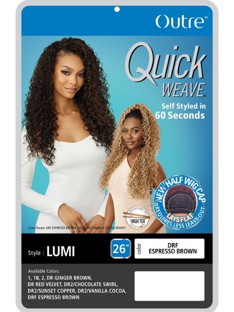 Outre Premium Synthetic Quick Weave Half Wig - LUMI