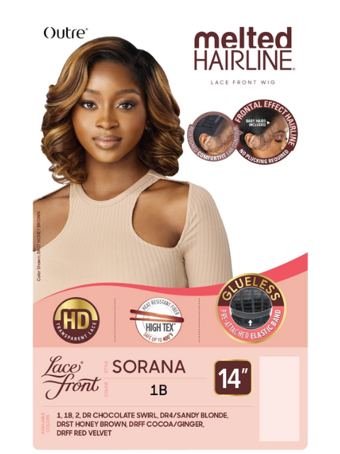 Outre Melted Hairline Premium Synthetic HD Lace Front Wig - SORANA