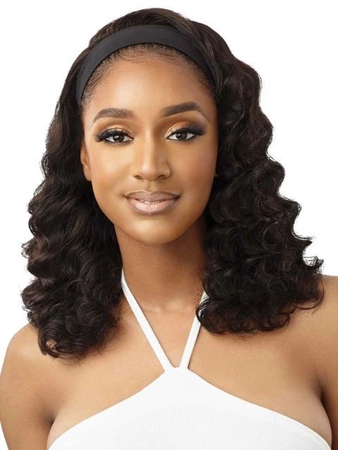 Outre Headband Human Hair Wig - HH BODY CURL 16"