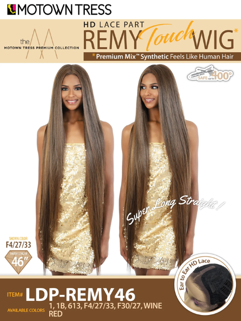 Motown Tress Remy Touch HD Lace Part Wig - LDP-REMY46