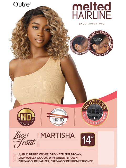 Outre Melted Hairline Premium Synthetic HD Lace Front Wig - MARTISHA