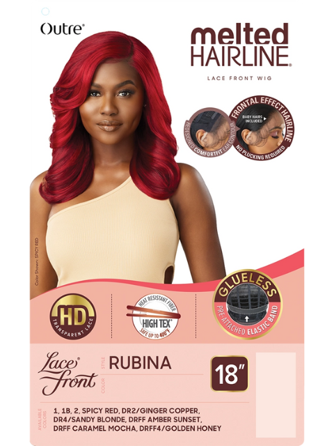 Outre Melted Hairline Premium Synthetic HD Glueless Lace Front Wig - RUBINA