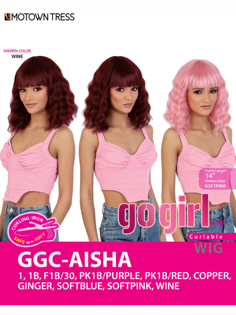 Motown Tress Go Girl Curlable Wig - GGC-AISHA