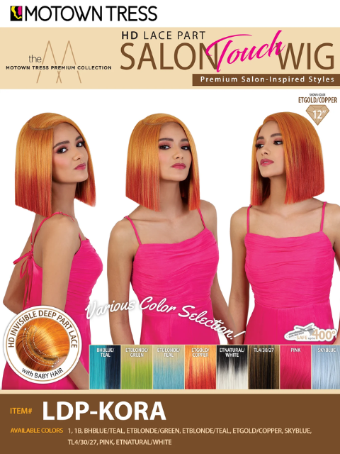 Motown Tress Salon Touch Glueless HD Lace Deep Part Lace Wig - LDP-KORA
