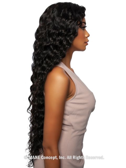 Mane Concept 100% Unprocessed Human Hair Trill Glueless HD Whole Lace Wig - LOOSE DEEP 24"-32"(TRH410124-32)