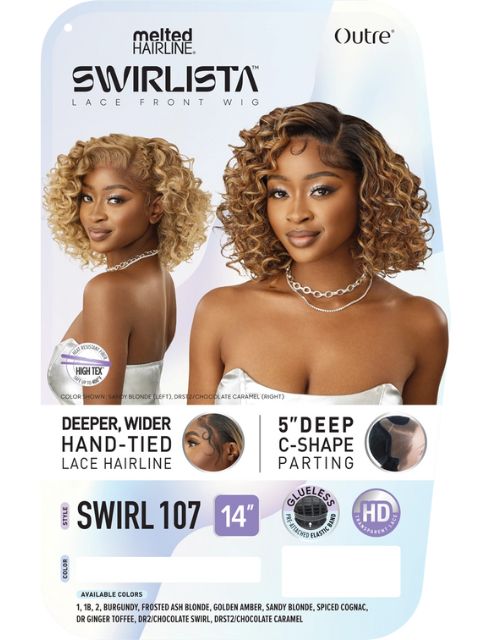 Outre Melted Hairline Swirlista Premium Synthetic HD Lace Front Wig - SWIRL 107