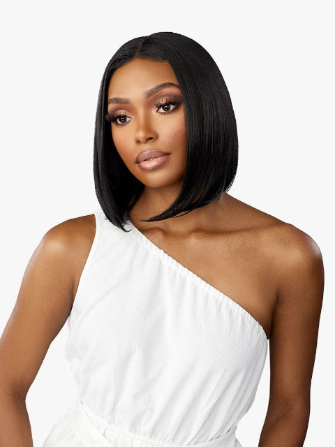 Sensationnel Dashly Deep Center Part Salt And Pepper Lace Front Wig Sp Hair Stop And Shop