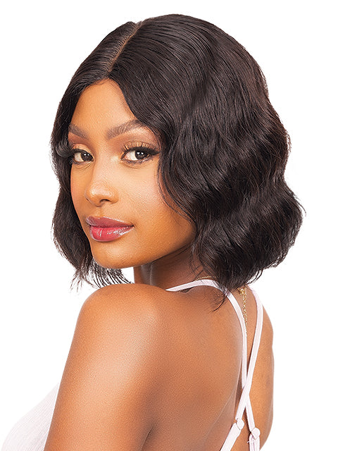 Janet Collection 100% Human Hair Natural Deep Part KAMEL Wig