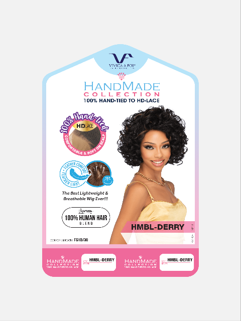Vivica A Fox HandMade Collection 100% Human Hair Blend Wig - HMBL-DERRY