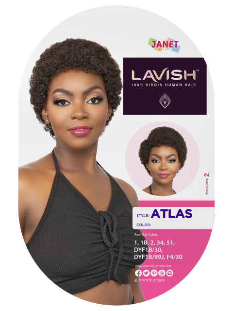 Janet Collection Lavish 100% Virgin Human Hair Wig - ATLAS