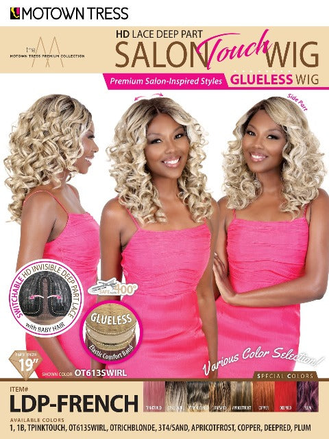 Motown Tress Salon Touch Glueless HD Lace Deep Part Lace Wig - LDP-FRENCH