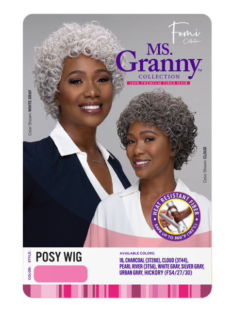 Femi Collection MS. Granny Collection 100% Premium fiber Wig- POSY