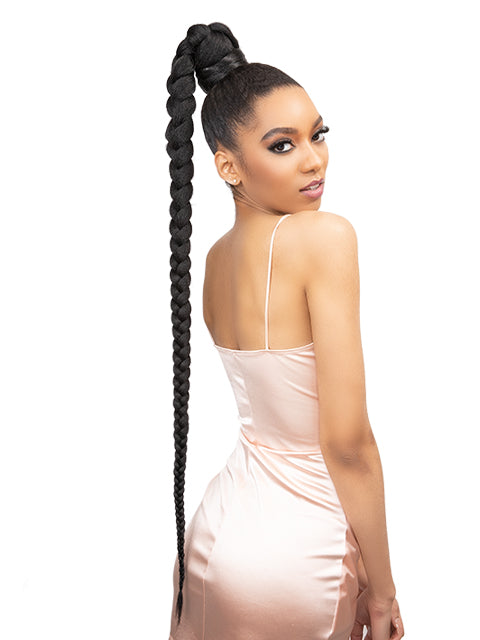 Janet Collection REMY ILLUSION SNATCH WRAP LARGE BOX Braid Ponytail 42"