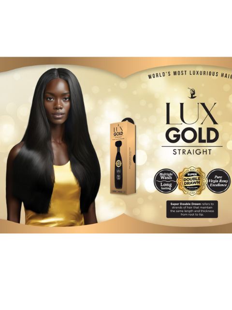 Harlem 125 Premium Human Hair Remy Bundle- LUX GOLD- STRAIGHT (LGS)