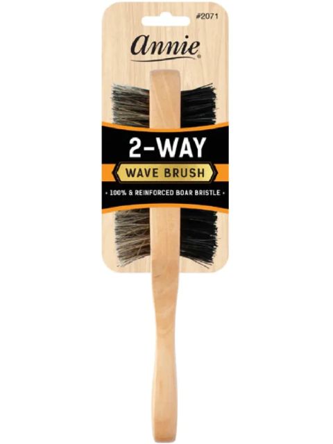 Annie 2-way Wave Boar Bristle Brush Soft and Hard  #2071