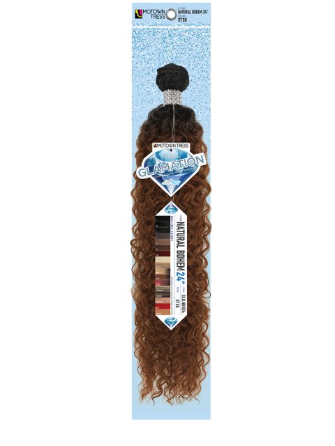 Motown Tress PremierMix Remy Hair Touch Glamation Weave - NATURAL BOHEMIAN CURL 24"30"(GLB.NBH)