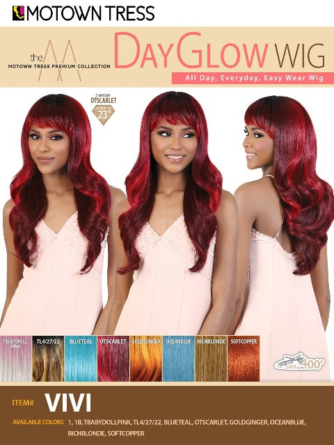 Motown Tress Premium Collection Day Glow Wig - VIVI