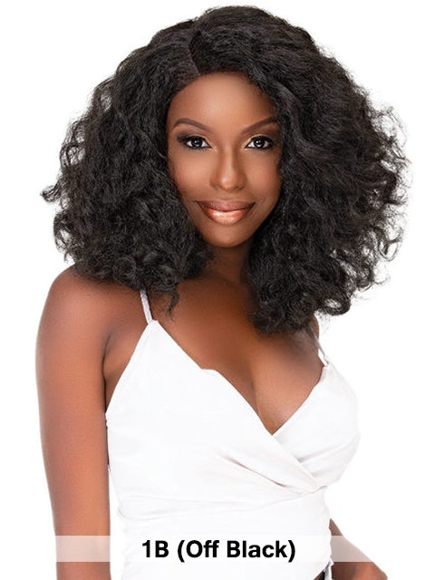Janet Collection Synthetic Natural Me Deep Part Lace Wig - AMANI *SALE