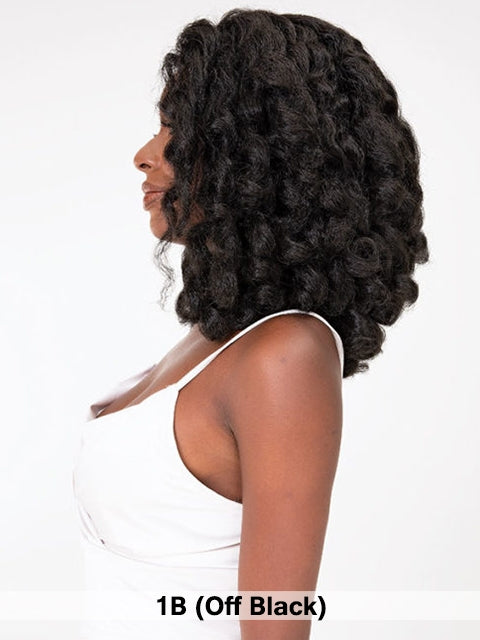 Janet Collection Synthetic Natural Me Deep Part Lace Wig - AMANI *SALE