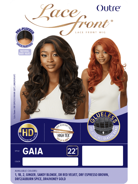 Outre HD Transparent Glueless Lace Front Wig - GAIA
