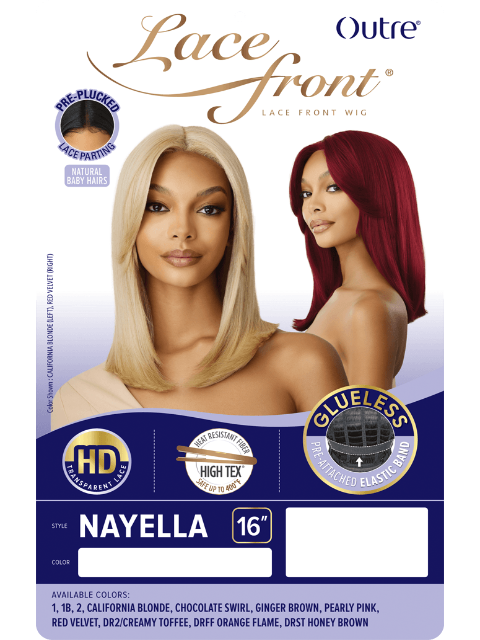 Outre HD Transparent Glueless Lace Front Wig - NAYELLA