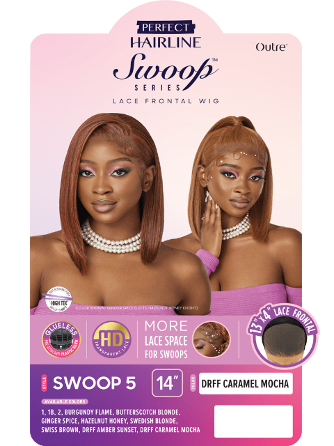 Outre Perfect Hairline Swoop Series HD Transparent Lace Front Wig - SWOOP5