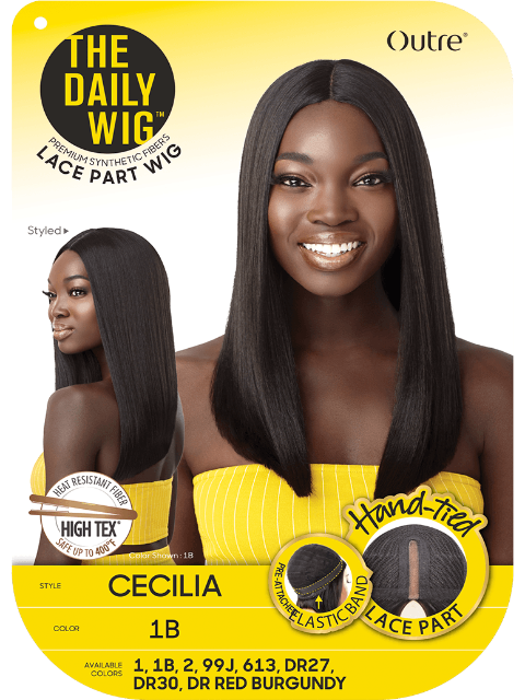 Outre Synthetic Hair Daily Lace Part Wigs - CECILIA