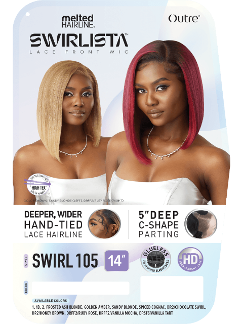 Outre Melted Hairline Swirlista Premium Synthetic HD Lace Front Wig - SWIRL 105