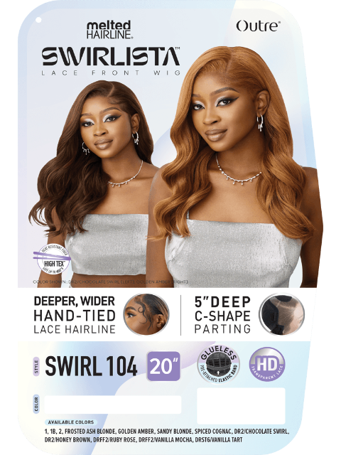 Outre Melted Hairline Swirlista Premium Synthetic HD Lace Front Wig - SWIRL 104