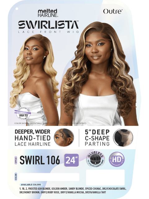 Outre Melted Hairline Swirlista Premium Synthetic HD Lace Front Wig - SWIRL 106