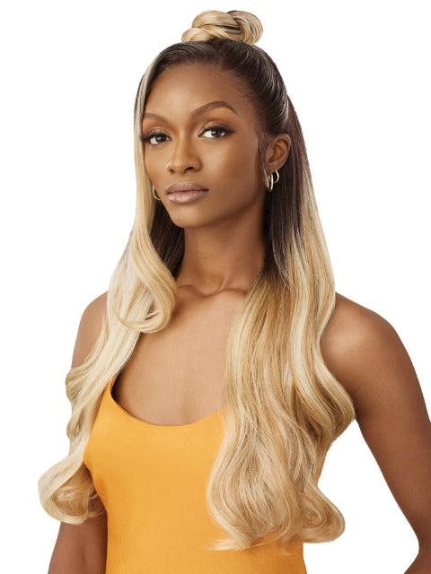 Outre  100% Human Hair Blend Airtied Wig HHB - GLAM WAVES 28"