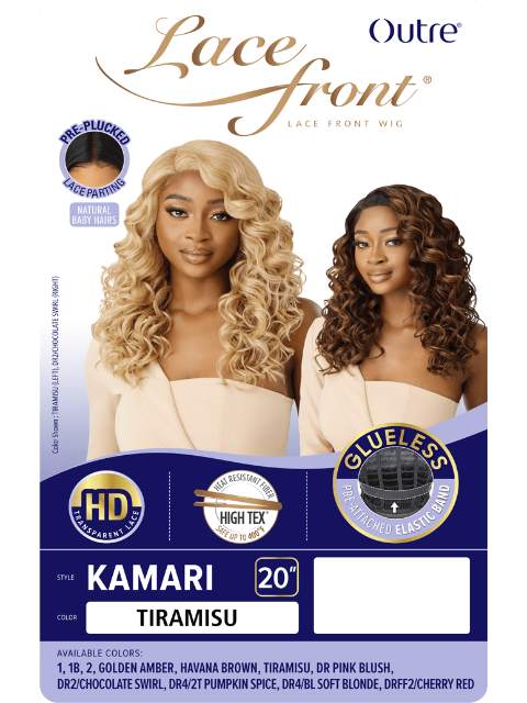 Outre HD Transparent Glueless Lace Front Wig - KAMARI