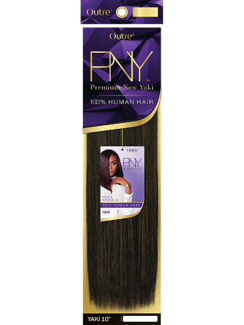 Outre  100% Human Hair Premium New Yaki Weaves- PNY YAKI (8"10"12")