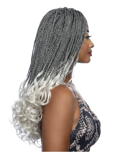 Mane Concept HD Inspire Braid 4x4 Free Part Lace Front Wig - RCHB212 BOUNCY FRENCH CURL 24"