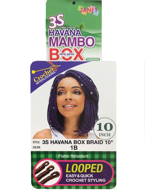 Janet Collection 3S HAVANA MAMBO BOX Braid 10 3SHBB10  *BLOWOUT SALE
