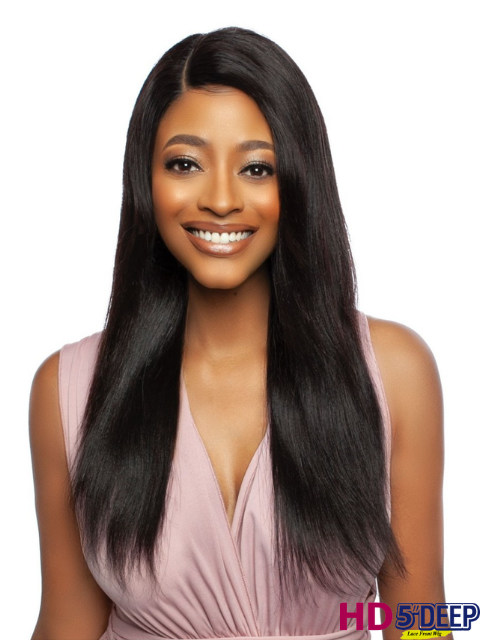 Mane Concept Trill 11A Human Hair HD 5" Hand Tied Lace Front Wig - TRMH504 - DEEP STRAIGHT 24