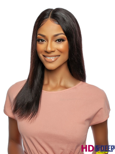 Mane Concept Trill 11A Human Hair HD 5" Hand Tied Lace Front Wig - TRMH503 - DEEP STRAIGHT 20