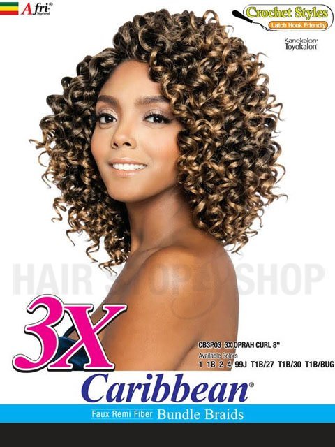 Mane Concept Afri Naptural Faux Remi CB 3X OPRAH CURL Braid 8 CB3P03 ...