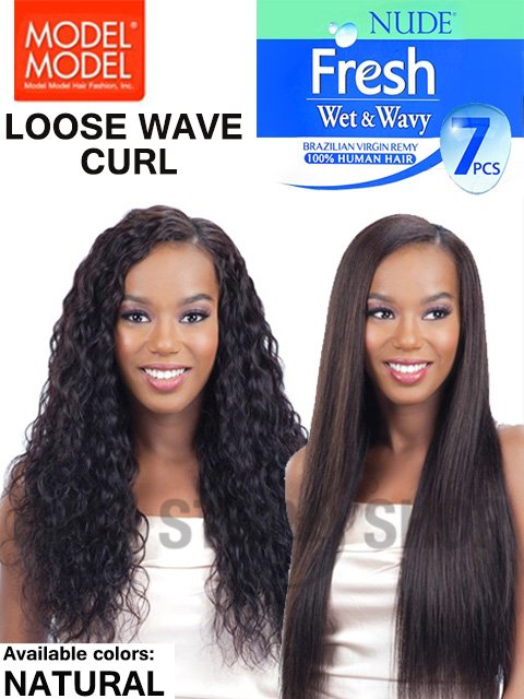 Model Model Nude Fresh Wet And Wavy Weave Loose Wave Curl 7pc 14 18 Hair Stop And Shop