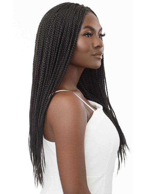 Outre Pre Braided 13x4 Glueless Hd Lace Frontal Wig Knotless Square Hair Stop And Shop 