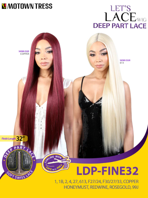 Motown Tress Let's Deep Part Lace Front Wig - LDP-FINE32