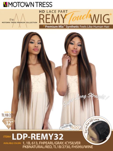 Motown Tress Remy Touch HD Lace Part Wig - LDP-REMY32
