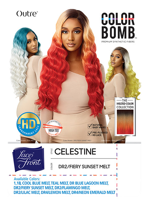Outre Color Bomb Premium Synthetic Lace Front Wig - CELESTINE